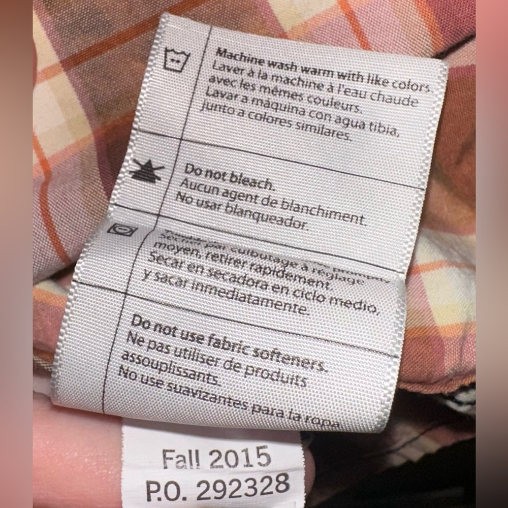 Carhartt Relaxed Fit 2XL Upcycled Reworked Bleach Dye Plaid Button Down Shirt - Picture 8 of 15